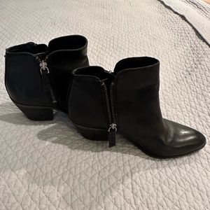 FRYE leather zippered booties.  Size 6 1/2.  Gently worn